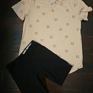 Justify Cream Top with Cat Design